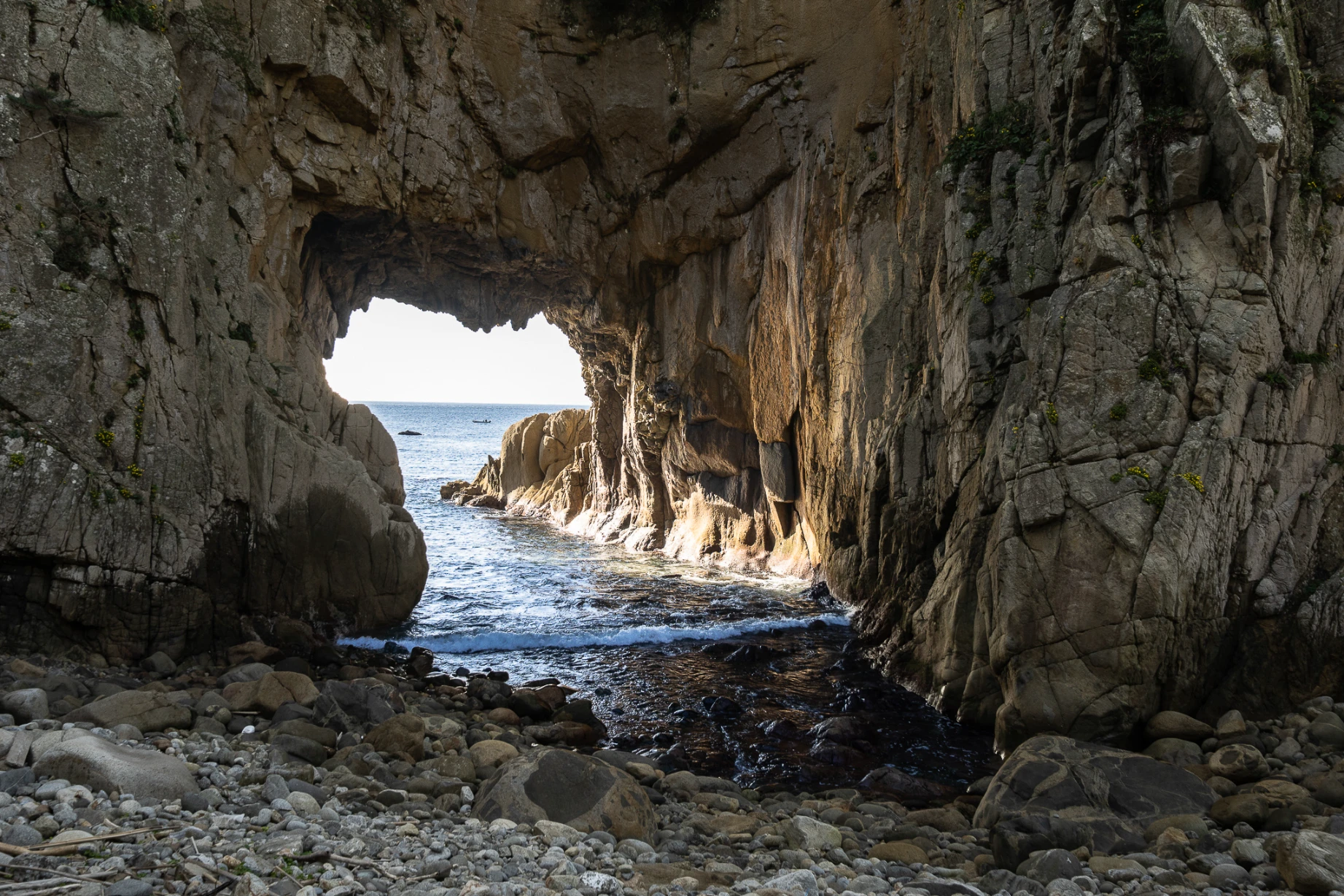 Pacific cliffs and coastal rock formations at Cape Ashizuri and Hakusan Domon.